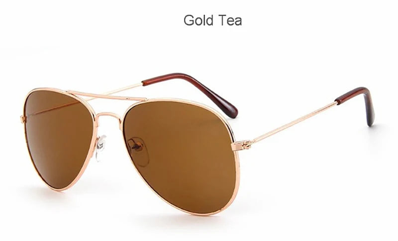 Boys Girls Retro Fashion Aviation Sunglasses Kids