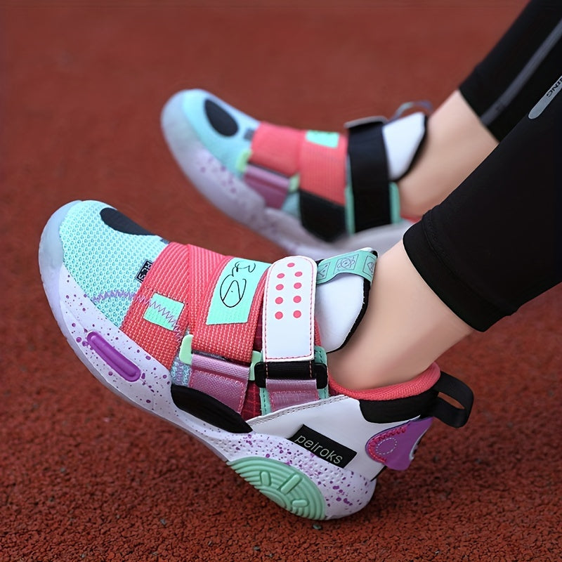 Girls' Cushioned Basketball Shoes – Non-Slip Athletic Sneakers for Spring & Summer!