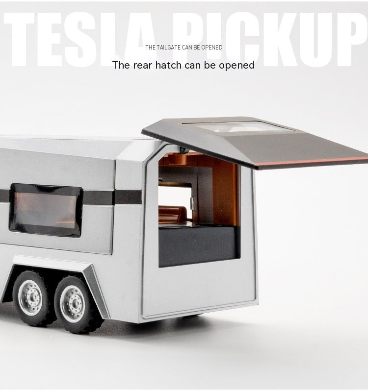 Simulation 1 To 32 Tesila Pickup Trailer Alloy Car Model Toy