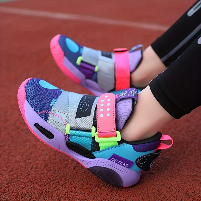 Girls' Cushioned Basketball Shoes – Non-Slip Athletic Sneakers for Spring & Summer!