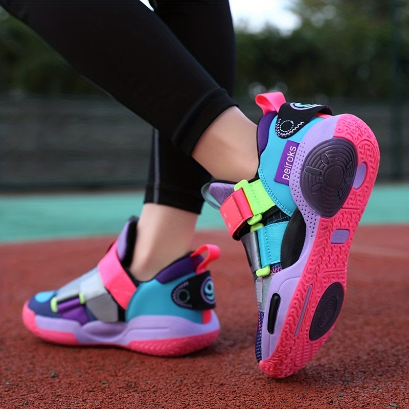 Girls' Cushioned Basketball Shoes – Non-Slip Athletic Sneakers for Spring & Summer!