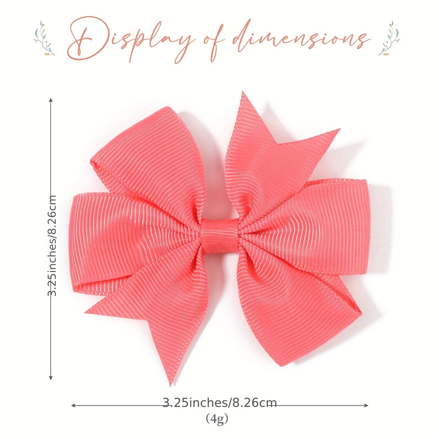 40PCS Random Color Bow Hair Clips Set – Cute Holiday Accessories for Girls!