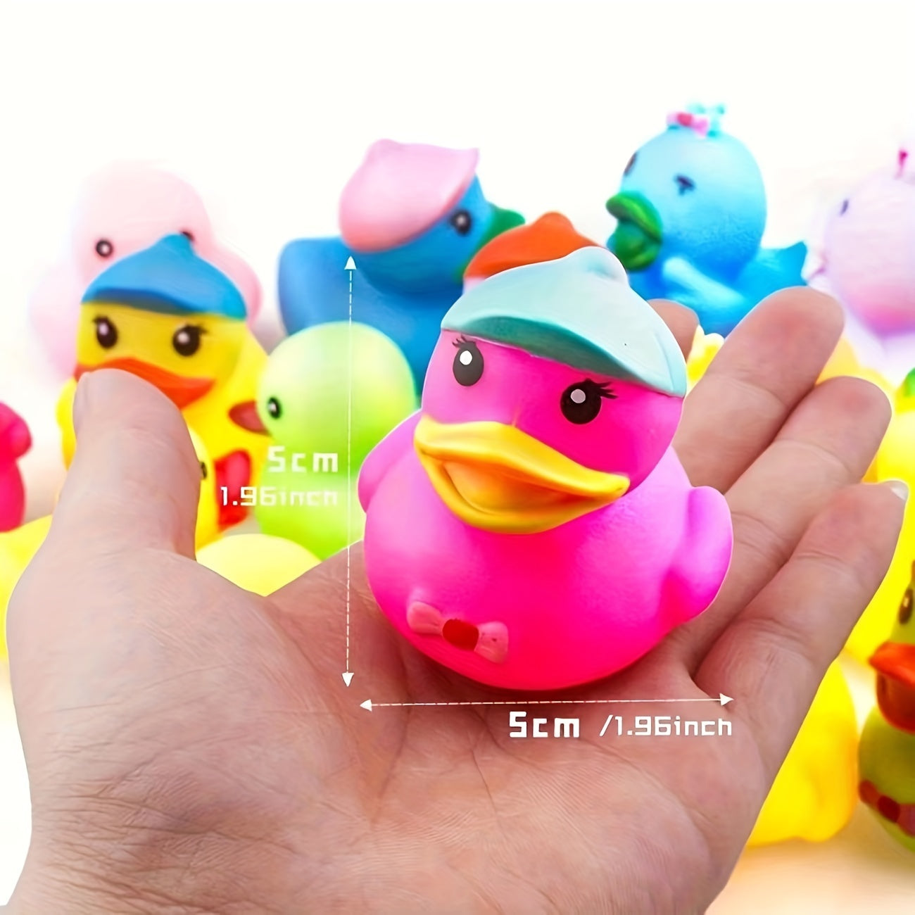 Colorful Rubber Ducks Bath Toys – Perfect for Kids' Pools, Beaches & Parties! 10/25/50pcs