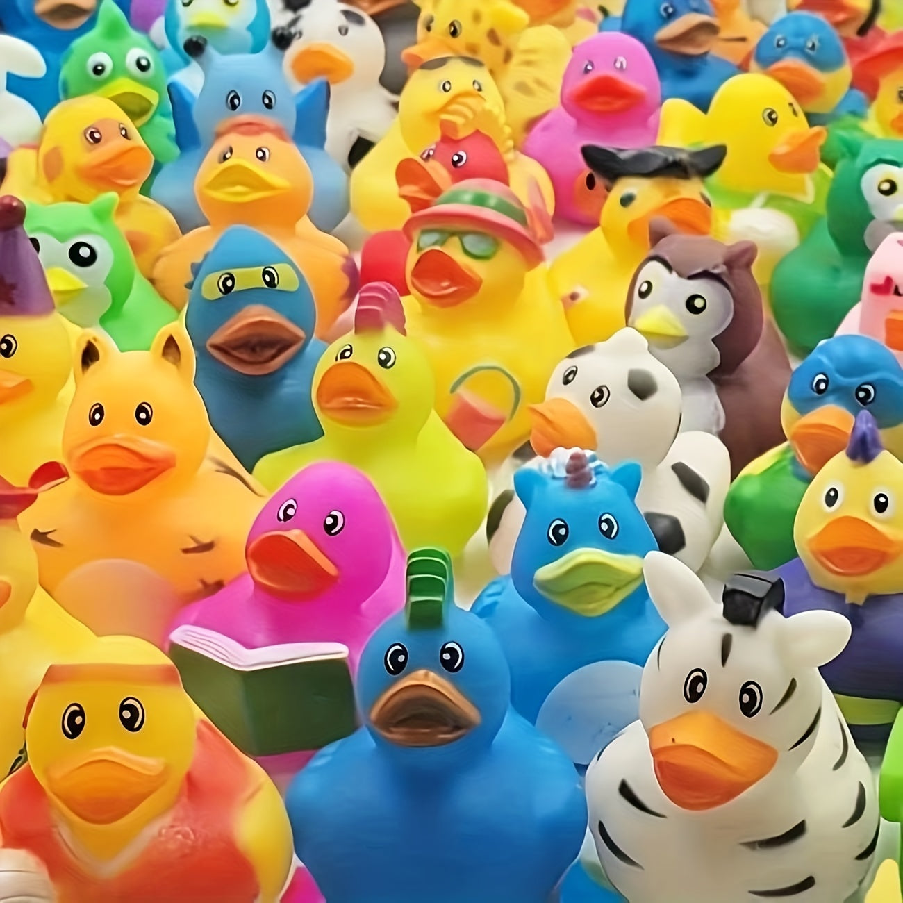 Colorful Rubber Ducks Bath Toys – Perfect for Kids' Pools, Beaches & Parties! 10/25/50pcs