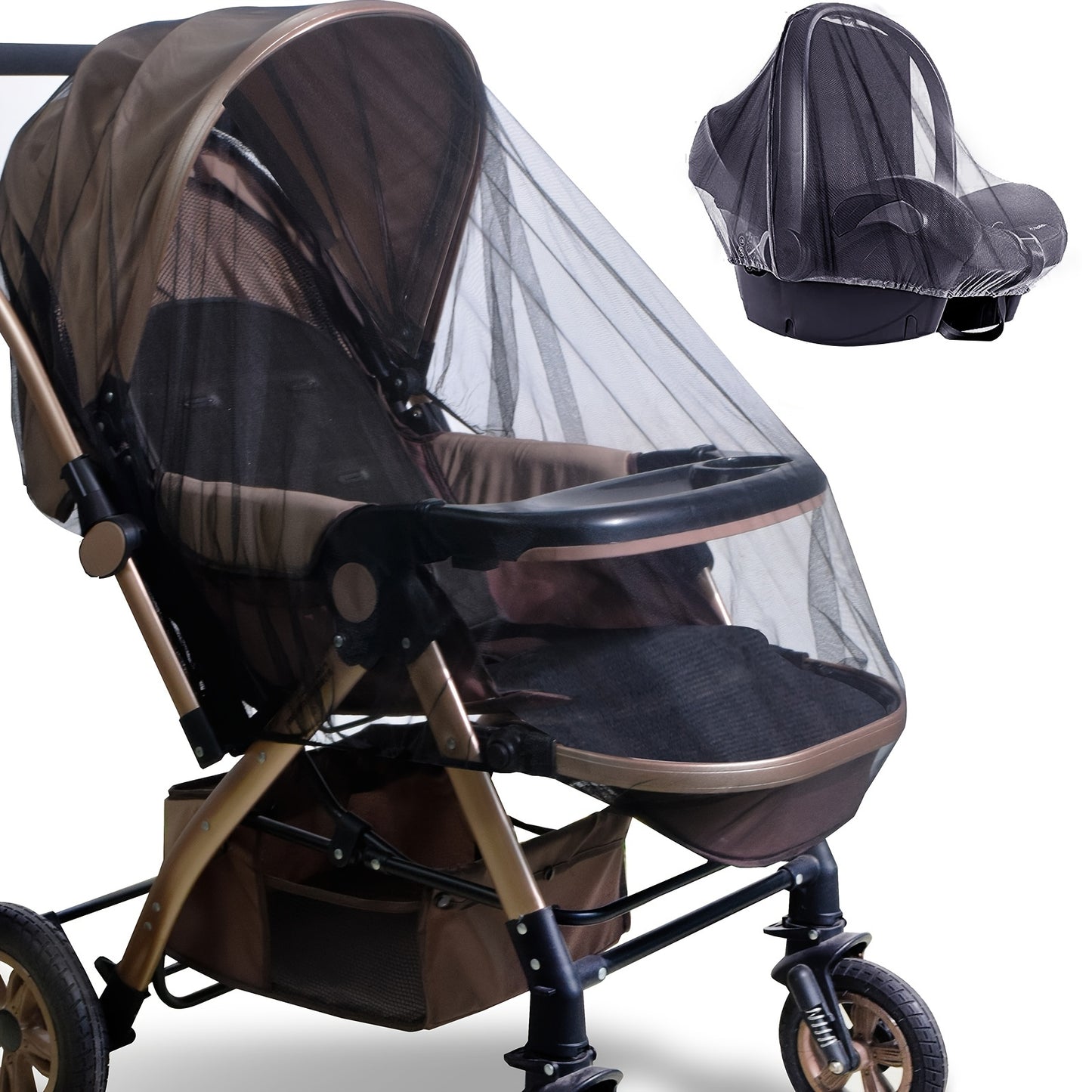 Portable Baby Mosquito Net – Breathable Bug Protection for Strollers, Cribs & Playards!