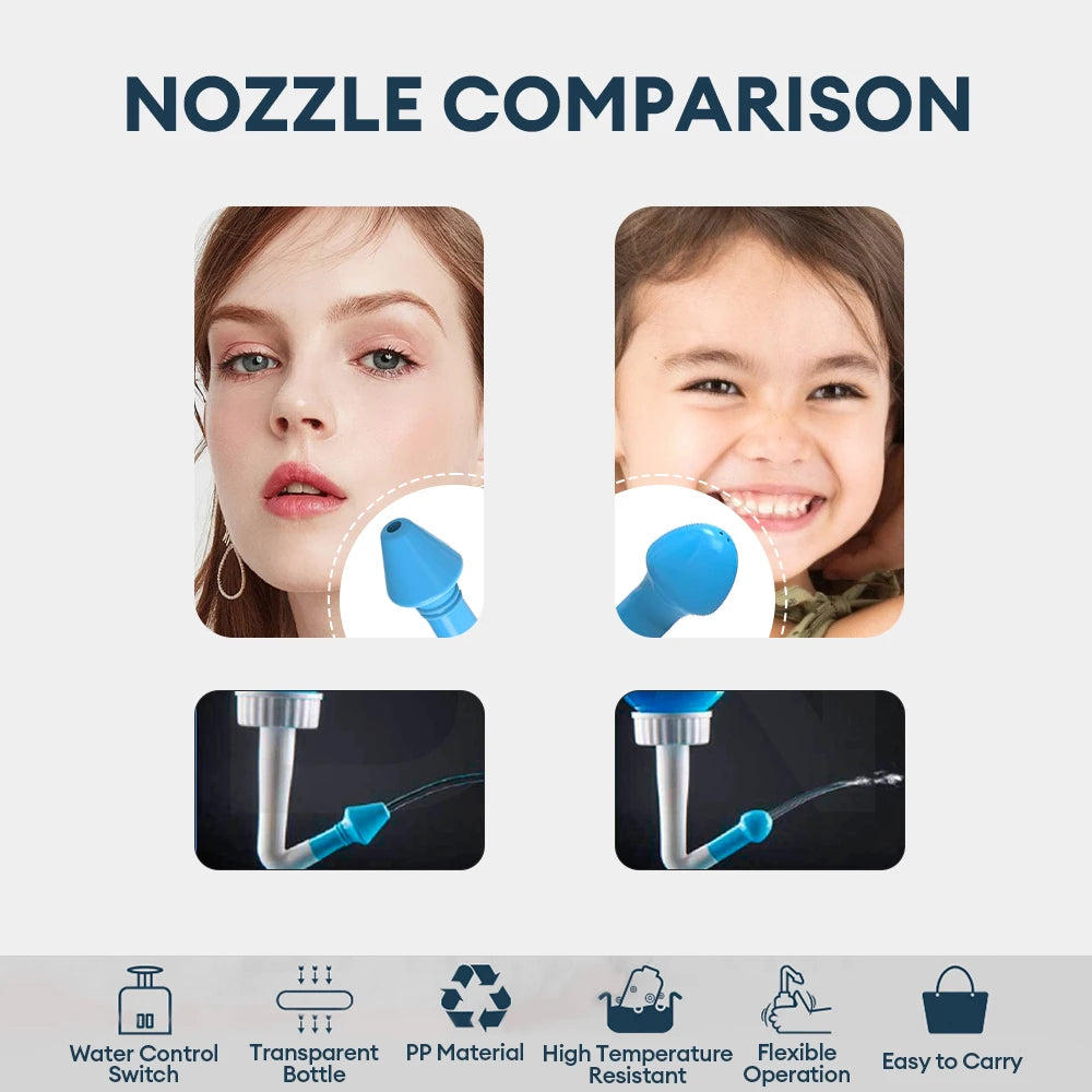 330ML Nasal Irrigator – Nose Wash Cleaner for Adults & Children, Allergy Relief!