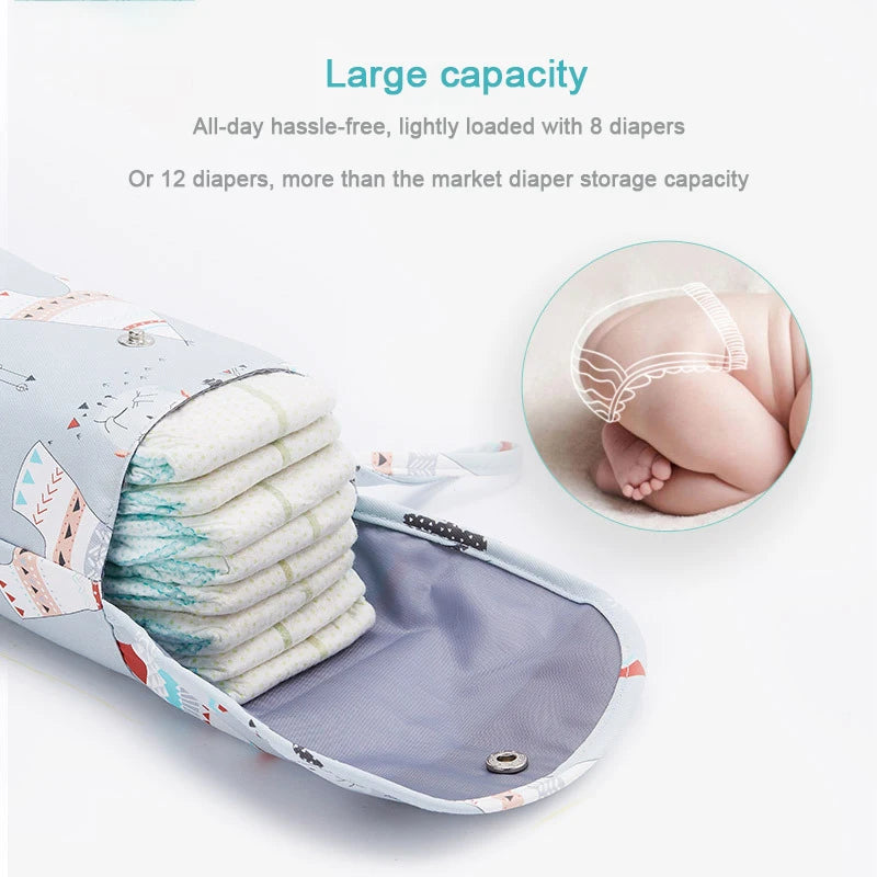 Reusable Baby Diaper Bag Organizer – Waterproof Wet/Dry Pack for Travel!