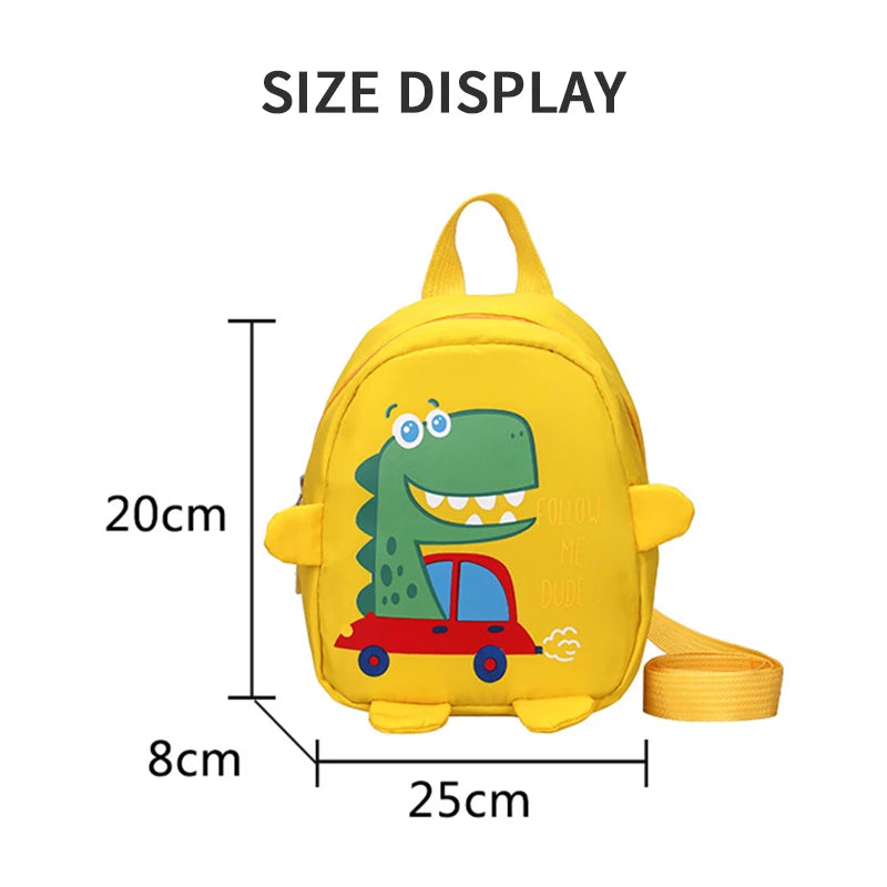 Kids Cartoon Mini Dinosaur Backpack – Anti-Lost Kindergarten Bag! 1PC