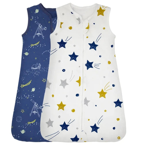 Baby Sleeping Bag – Thin Anti-Kick Sleepsack with Stars Print, 3-18 Months!