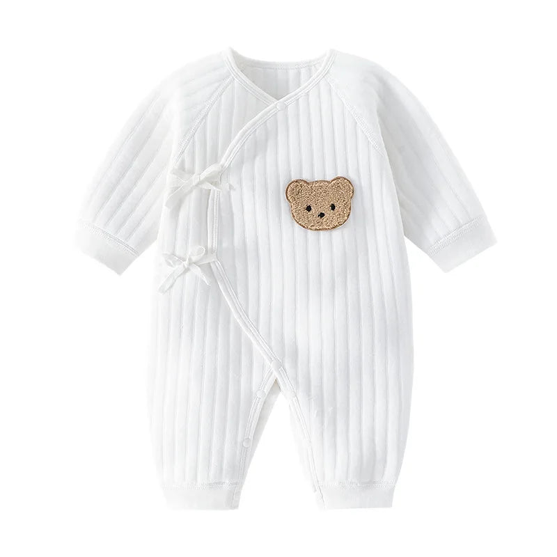 Baby Bodysuit Onesie – Cotton Toddler Wear for 0-6 Months, Thickened for Spring & Autumn!