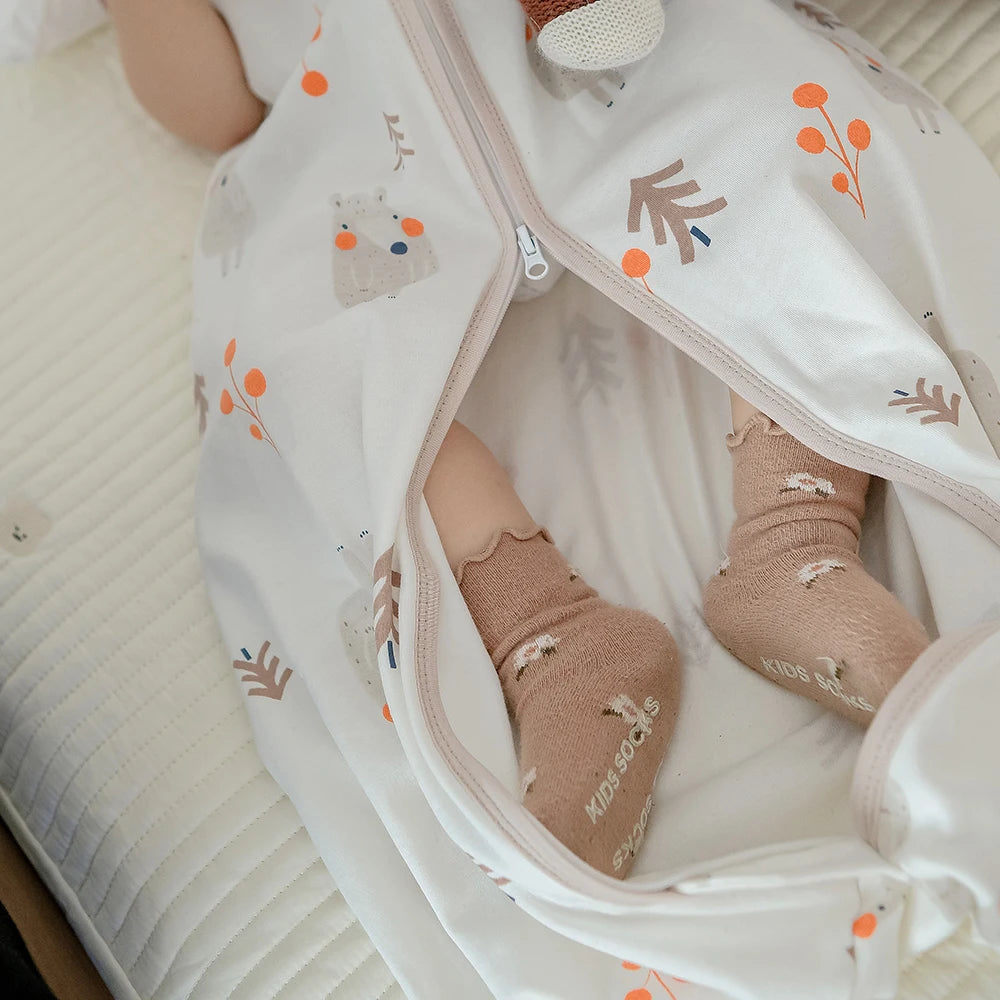 Baby Sleeping Bag – Thin Anti-Kick Sleepsack with Stars Print, 3-18 Months!