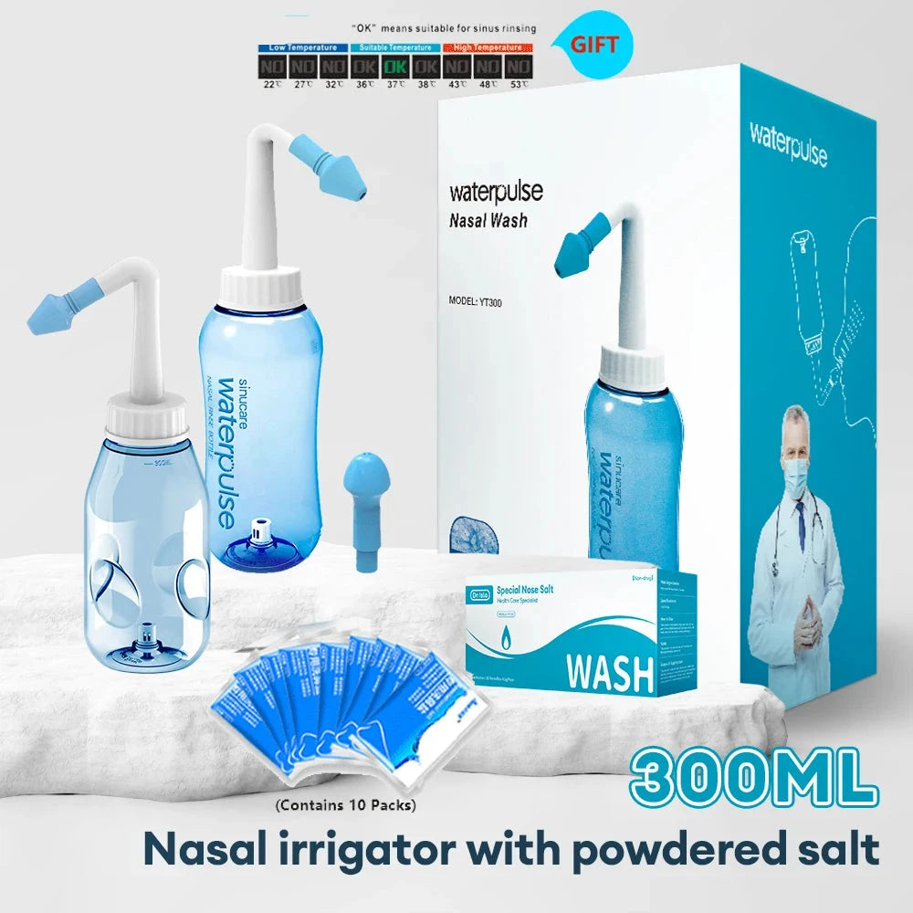 330ML Nasal Irrigator – Nose Wash Cleaner for Adults & Children, Allergy Relief!