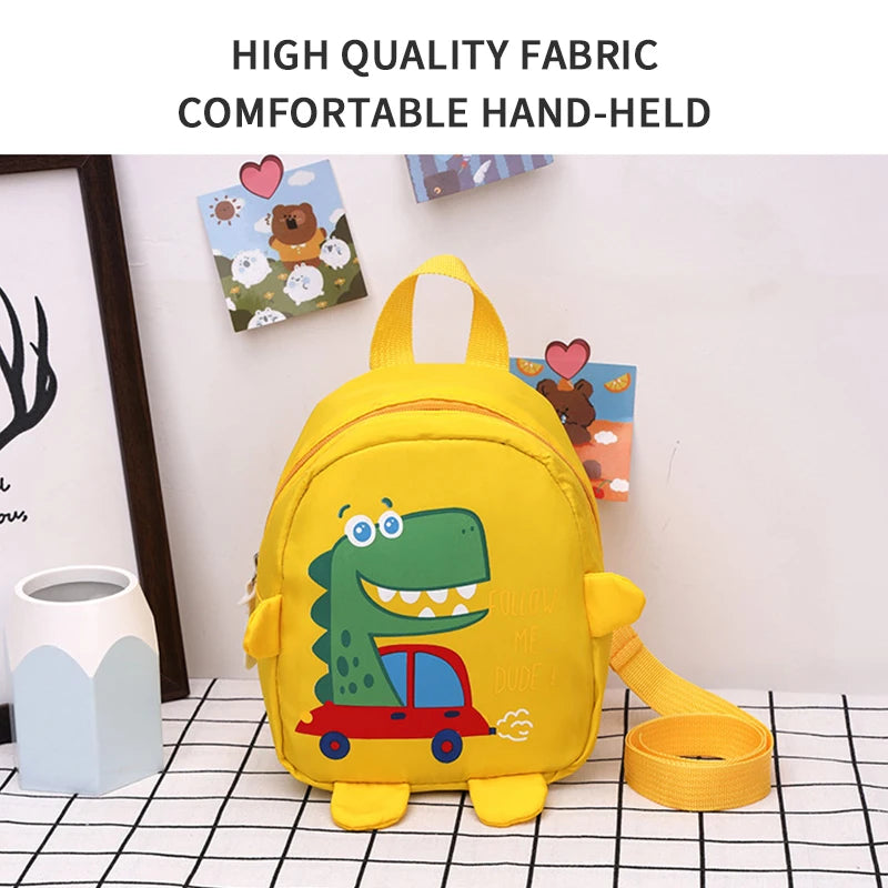 Kids Cartoon Mini Dinosaur Backpack – Anti-Lost Kindergarten Bag! 1PC