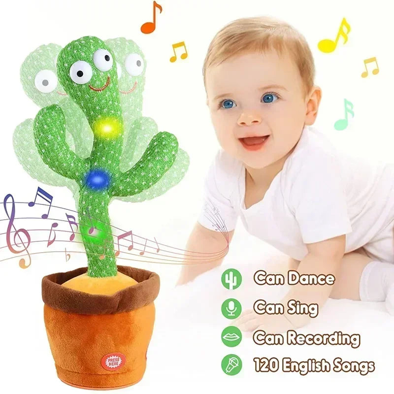 New Dancer Cactus Cactus Plush Toy Enchanting Flower Twisting Singing Glowing 2024