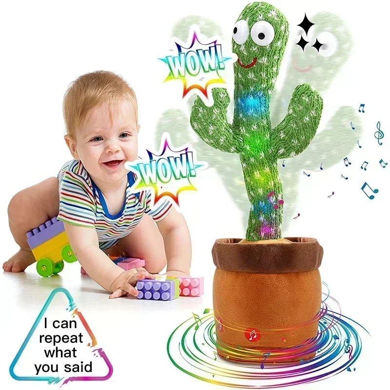 New Dancer Cactus Cactus Plush Toy Enchanting Flower Twisting Singing Glowing 2024