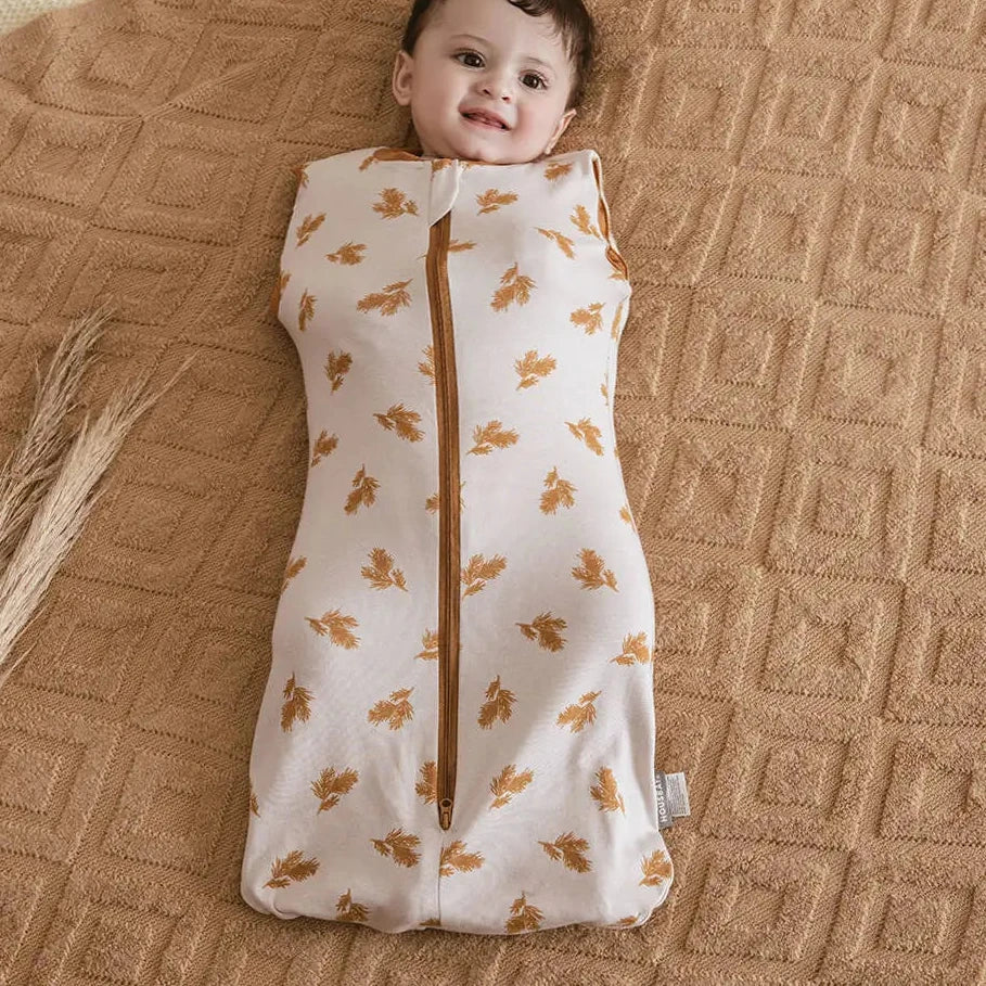 Baby Sleeping Bag – Sleeveless Cotton Swaddle with 2-Way Zipper for Easy Changes!