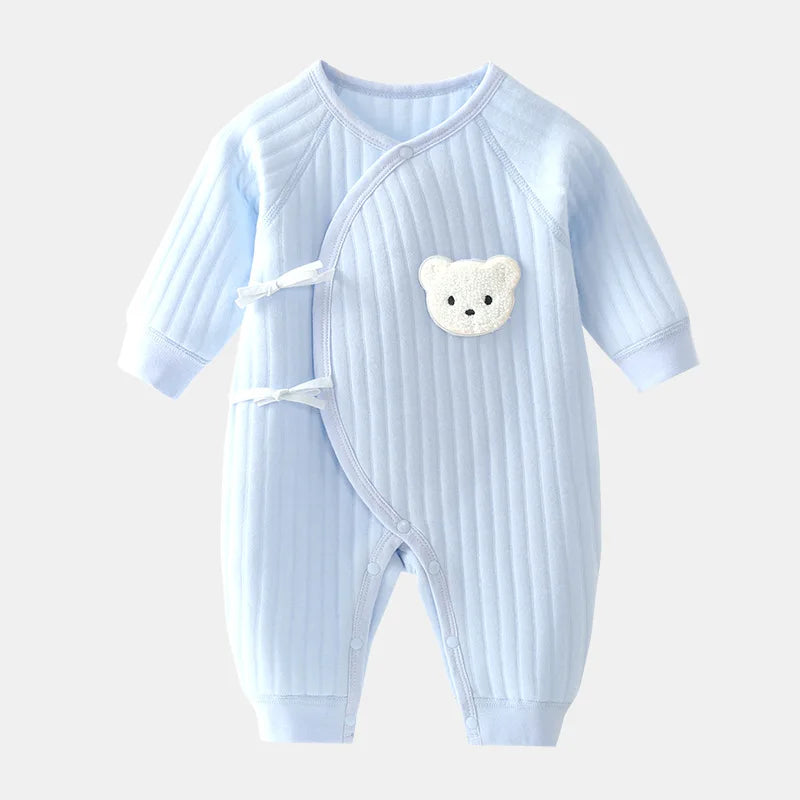 Baby Bodysuit Onesie – Cotton Toddler Wear for 0-6 Months, Thickened for Spring & Autumn!