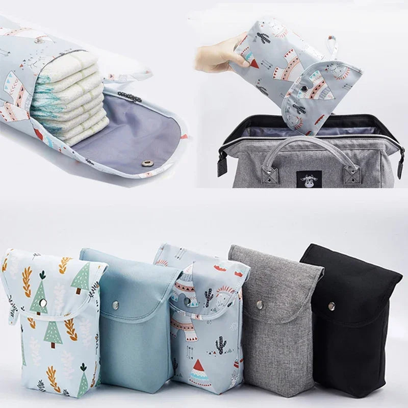 Mummy Storage Nappy Handbag Travel Outdoor Stroller Carry Bag Baby Diaper Bag Organizer Reusable Waterproof Wet Dry Pack