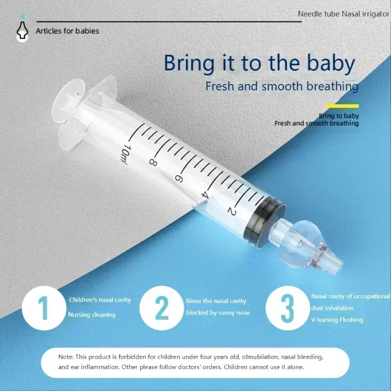 Baby Nasal Aspirator Syringe – 10/20ml Nose Cleaner for Rhinitis & Washing!