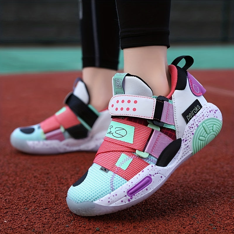 Girls' Cushioned Basketball Shoes – Non-Slip Athletic Sneakers for Spring & Summer!