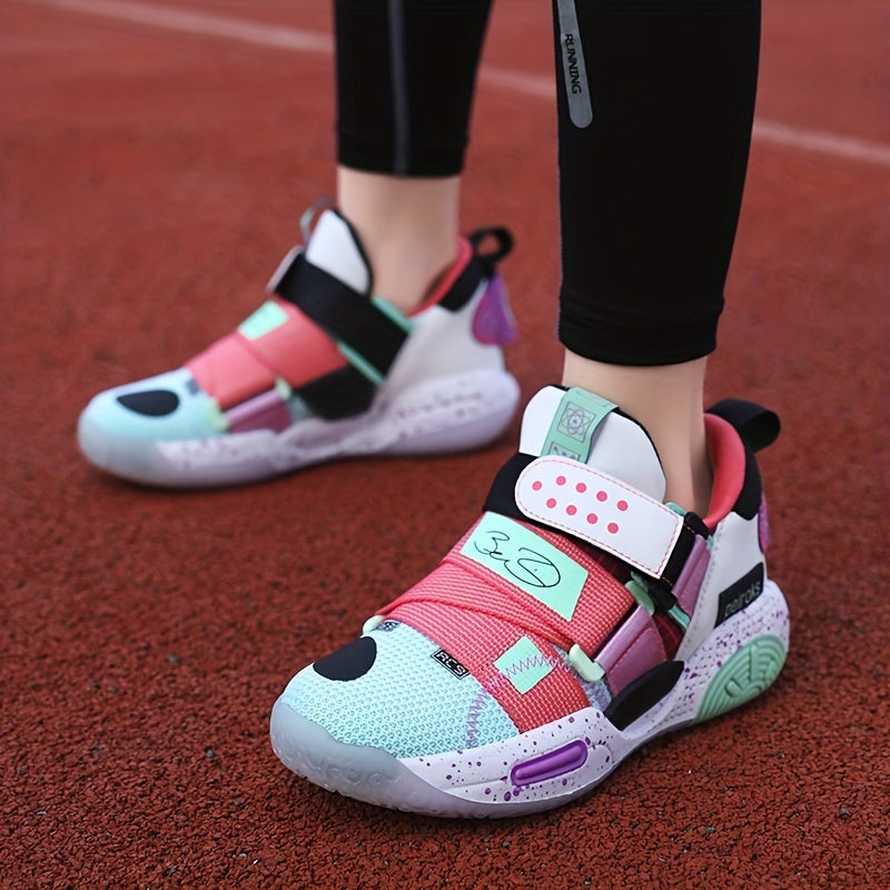 Girls' Cushioned Basketball Shoes – Non-Slip Athletic Sneakers for Spring & Summer!