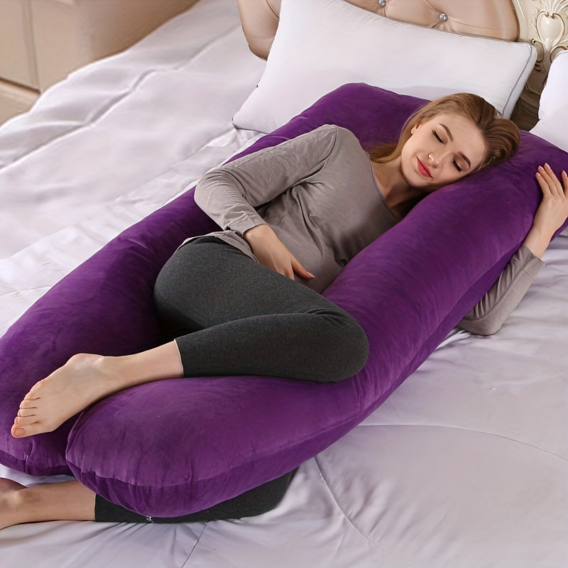 U-Shaped Pregnancy Pillow – Ultimate Comfort with Multifunctional Waist Support for Expecting Mothers!