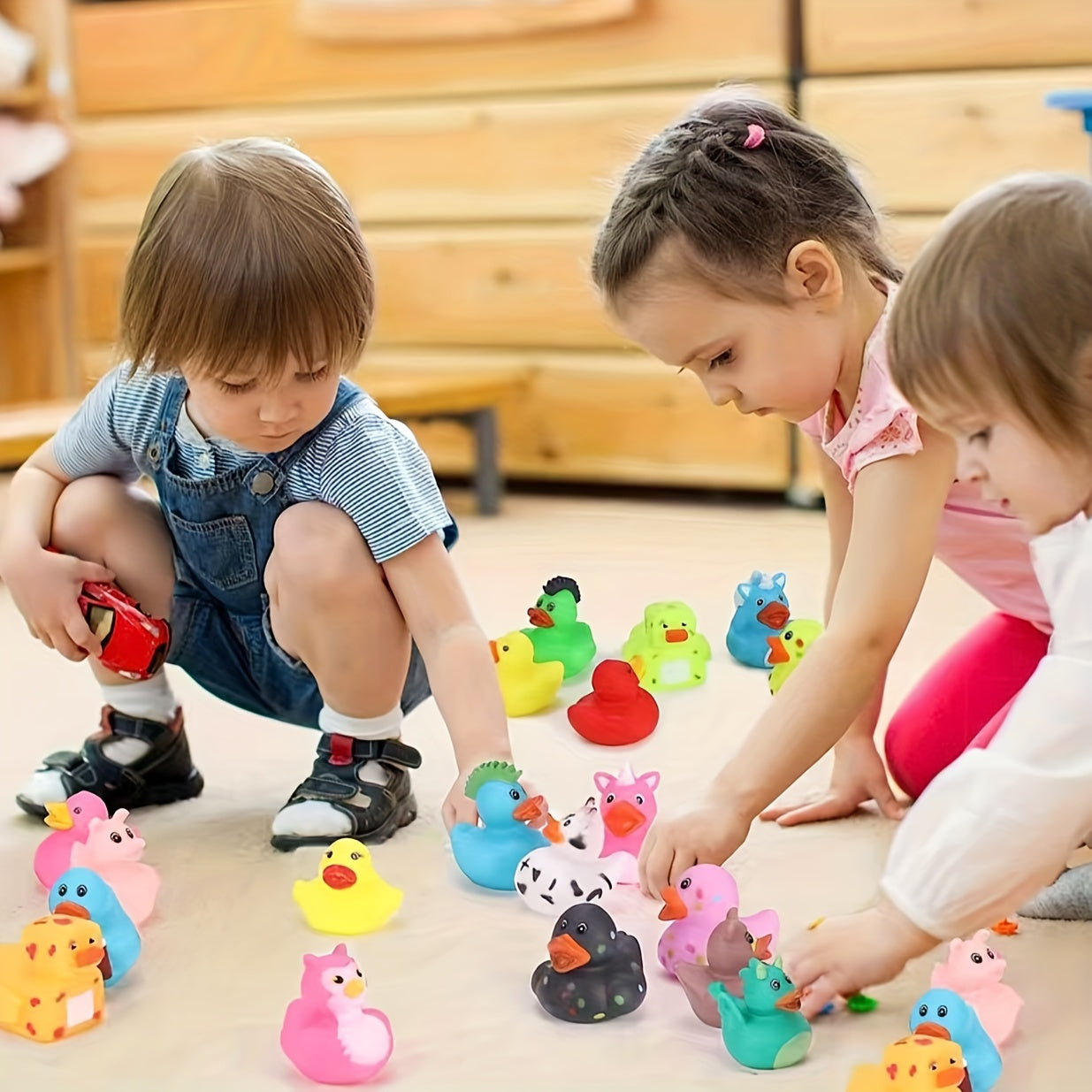 Colorful Rubber Ducks Bath Toys – Perfect for Kids' Pools, Beaches & Parties! 10/25/50pcs