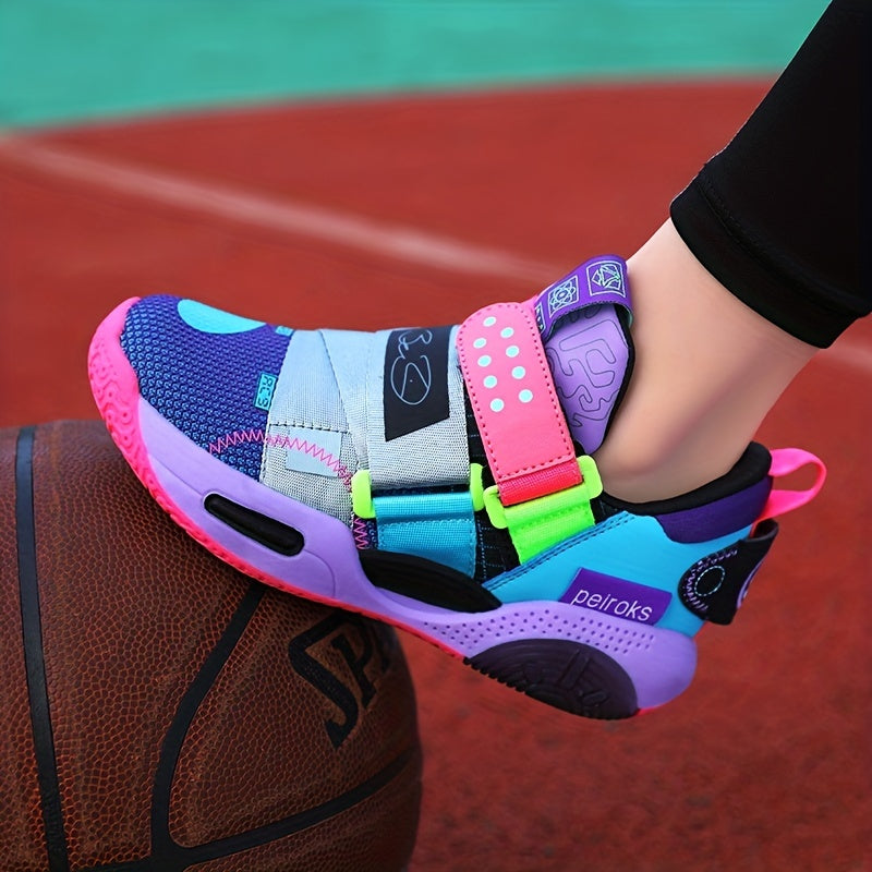 Girls' Cushioned Basketball Shoes – Non-Slip Athletic Sneakers for Spring & Summer!